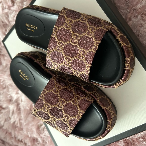 Gucci platform sandals women’s size 7 - Picture 8 of 8